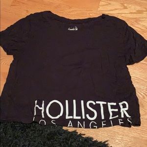 Black Hollister crop top